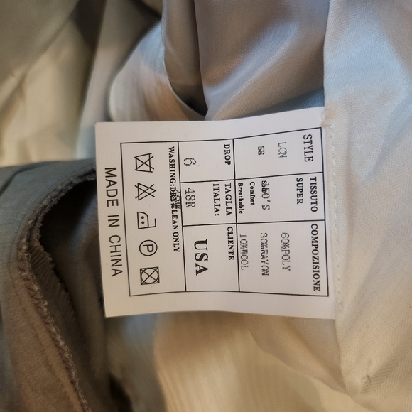 Loriano Collection Gray Mens Dress Pants 48R - Picture 3 of 3